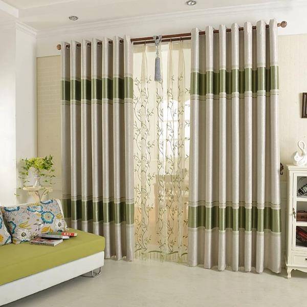 Dalia green color curtains, green curtains, custom made curtains, curtain shop online Europe, Gardinen nach Maß